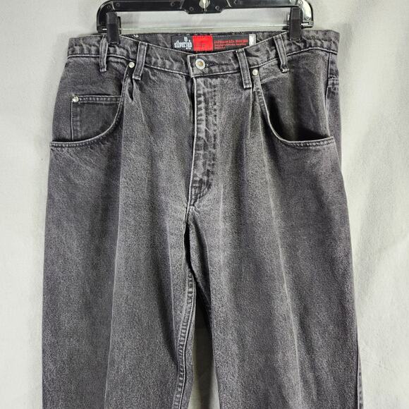 Men's Levis SilverTab Loose Jeans W36 L34 Black Denim Y2K - Picture 7 of 9